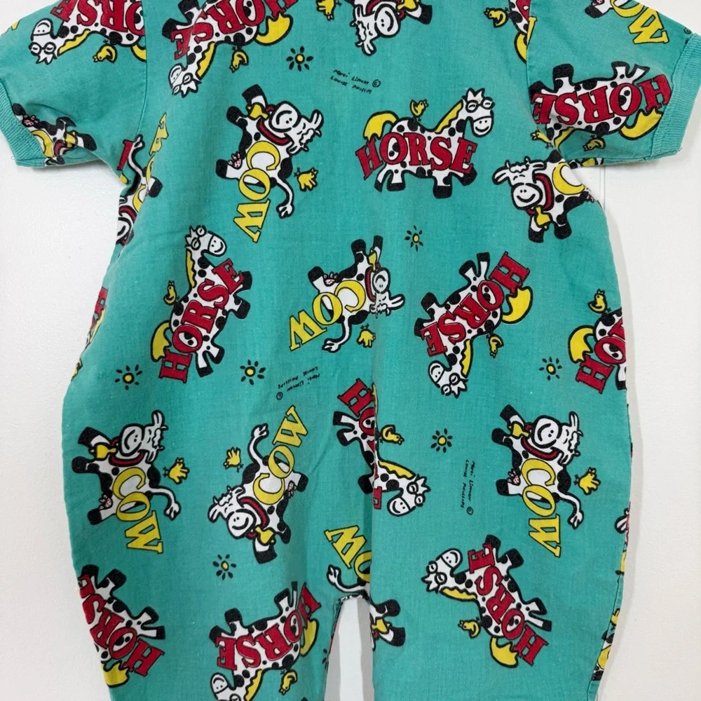 Marci Lipman Vintage “Horse” “Cow” Romper